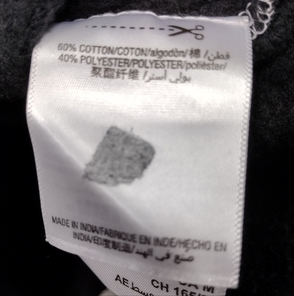 Juicy Couture Fleece Track Bell Sleeve Cropped Pullover Women's M Black Boho 90s - Picture 11 of 11